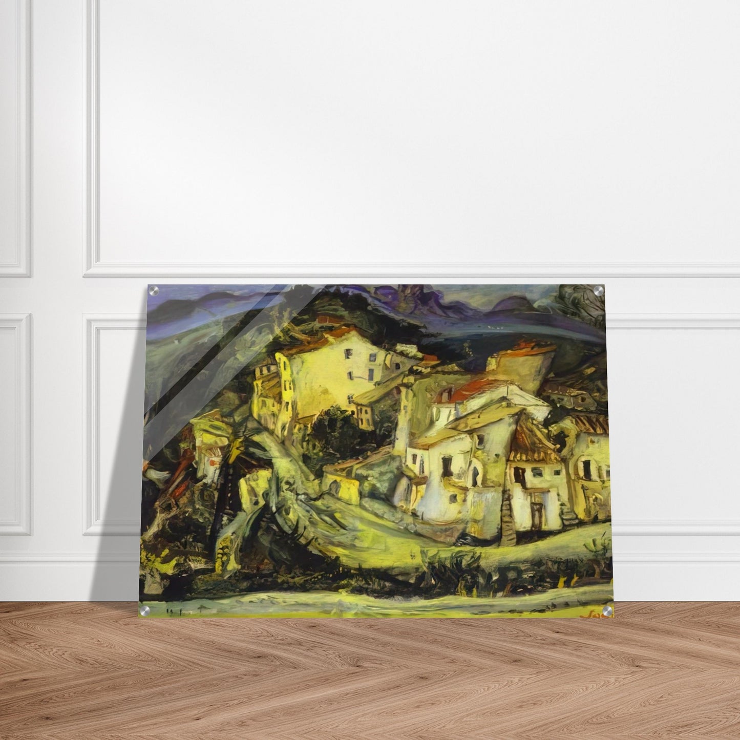 HOUSES OF CAGNES - Chaim Soutine Acrylic Print - 70x100 cm / 28x40″ inches