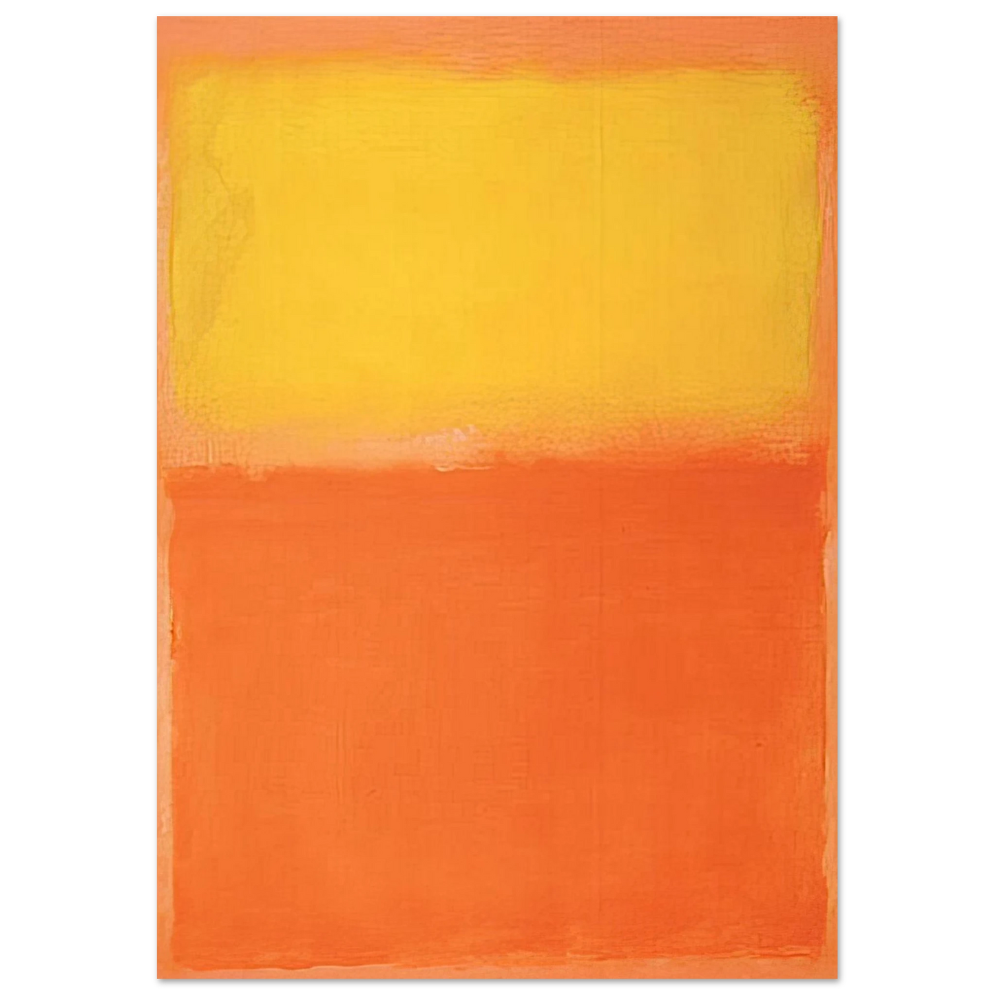 Mark Rothko - Orange and Yellow - 1956 Wall Art - 60x80 cm / 24x32 inches - Premium Wooden Framed Poster With Fine Art Paper-canvas - Black frame