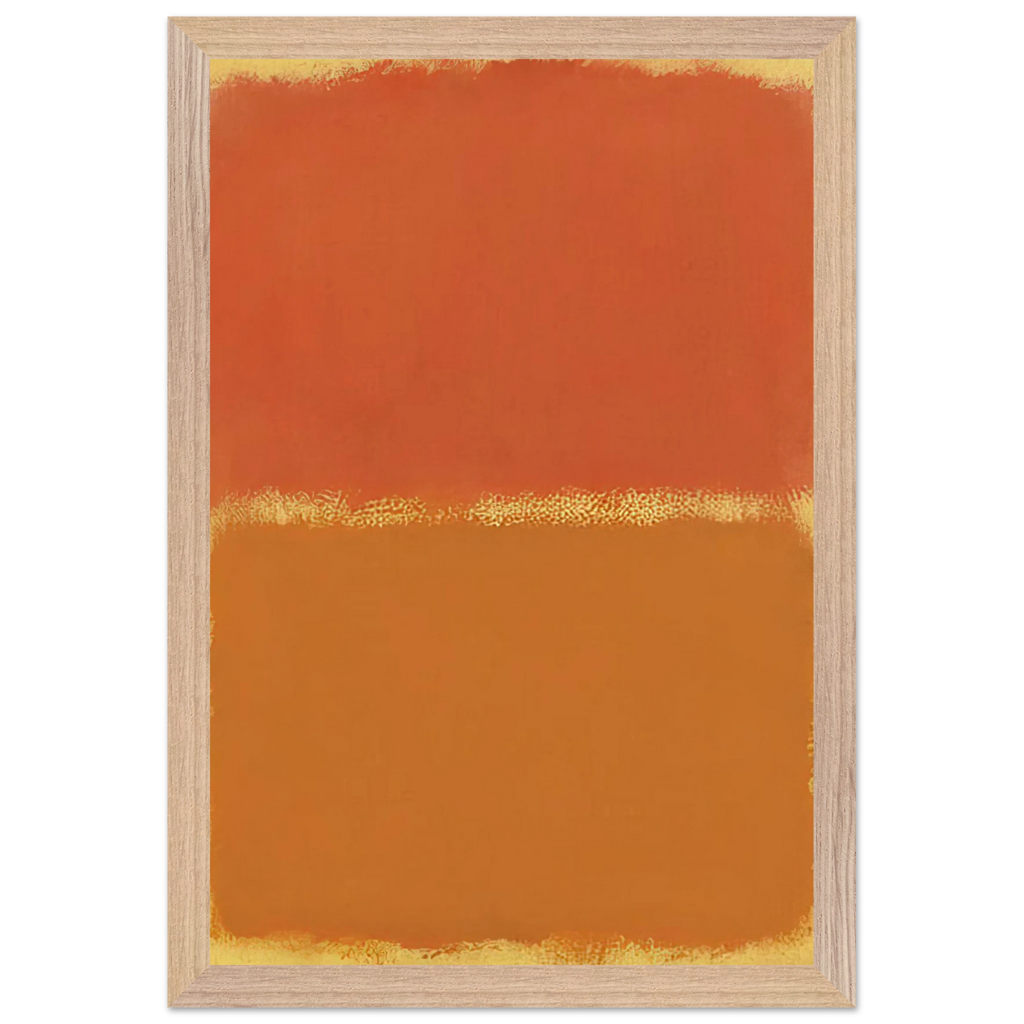 Mark Rothko - Orange, Red, Orange - 1961 Wall Art - 30x40 cm / 12x16 inches - Premium Wooden Framed Poster With Fine Art Paper - Wood frame