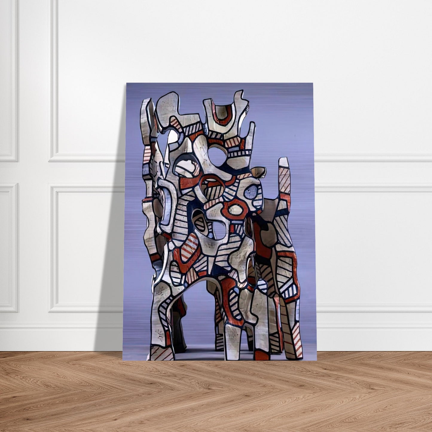 THE COSMORAMA IV - Jean Dubuffet Brushed Aluminum Print - 70x100 cm / 28x40 inches | Jean Dubuffet Aluminum Print | Jean Dubuffet Prints