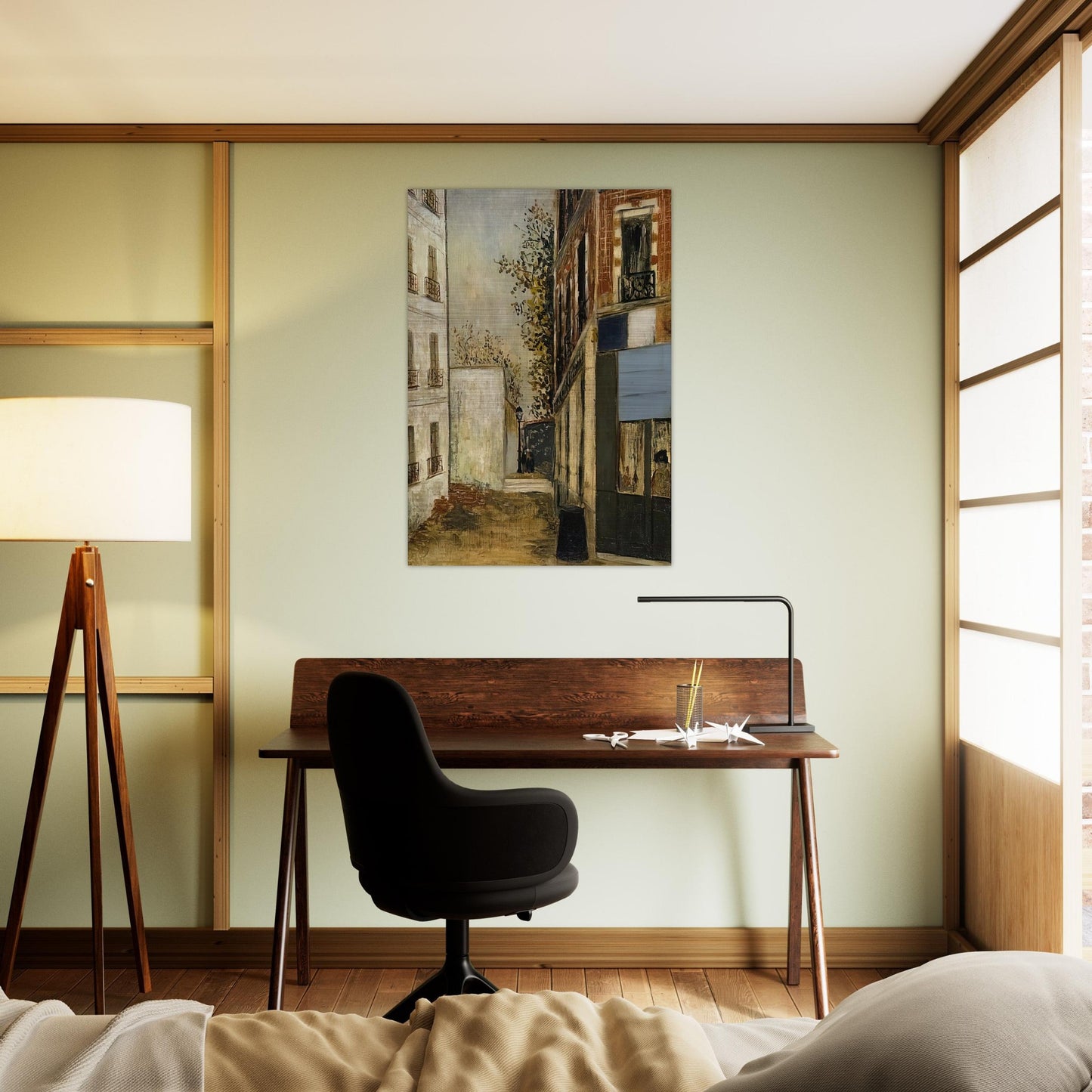 CABARE BELLE GABRIELLE - Maurice Utrillo Brushed Aluminum Print - 70x100 cm / 28x40 inches | Maurice Utrillo Aluminum Print | Maurice Utrillo Prints