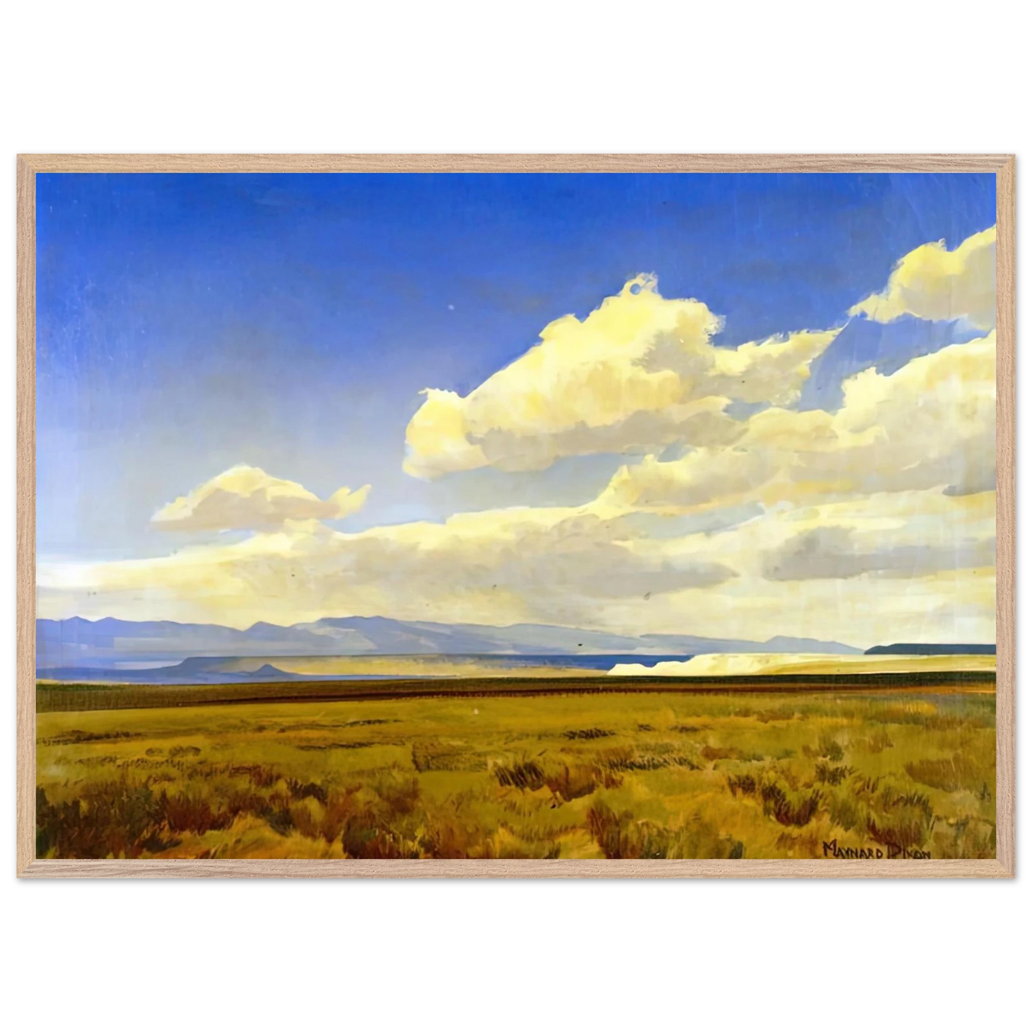 Maynard Dixon - WIND OF WYOMING 1936 Wall art - 15x20 cm / 6x8 inches - Fine Art Poster-canvas - -
