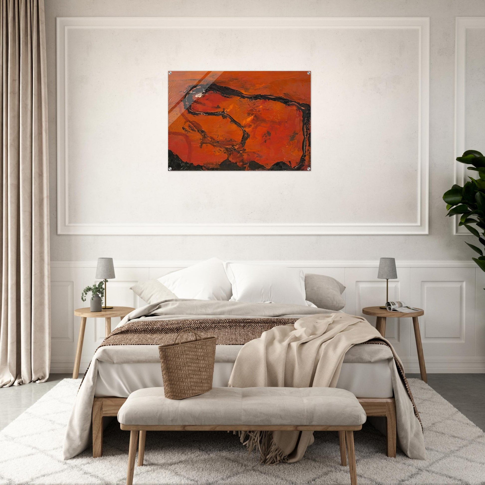 Pega - 1964 - Emil Schumacher Acrylic Print - 70x100 cm / 28x40″ inches