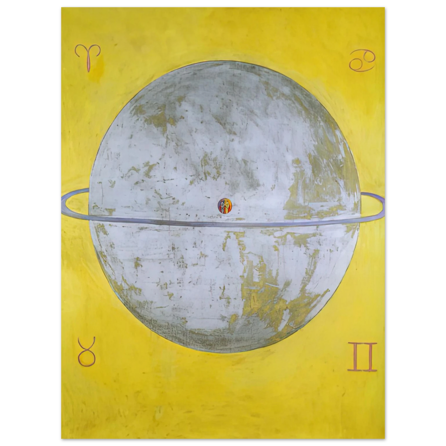 Hilma af Klint - THE DOVE NR 12 1915 Wall art - 27x35 cm / 11x14 inches - Fine Art Poster-canvas - -