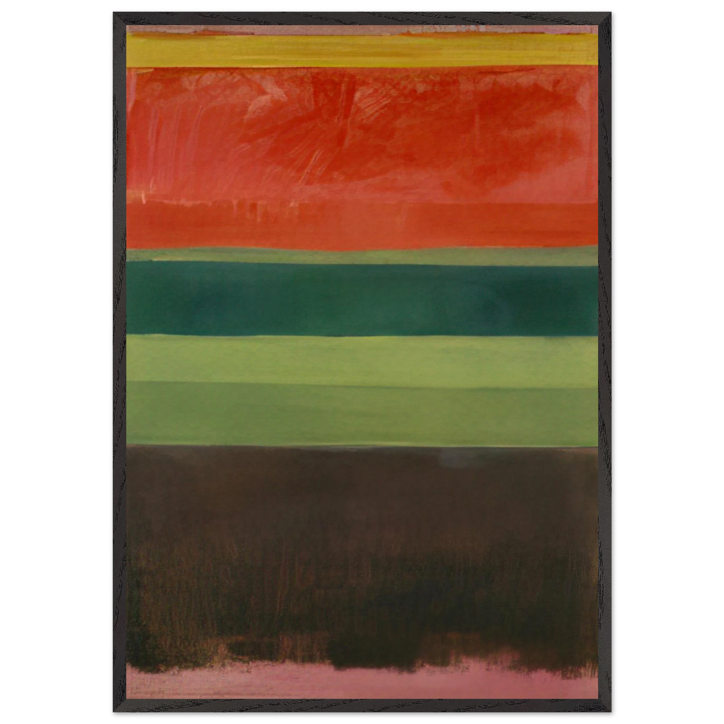 Untitled - 1949 - Mark Rothko 70x100 cm / 28x40 inches Framed Art Print – Black Wooden Frame