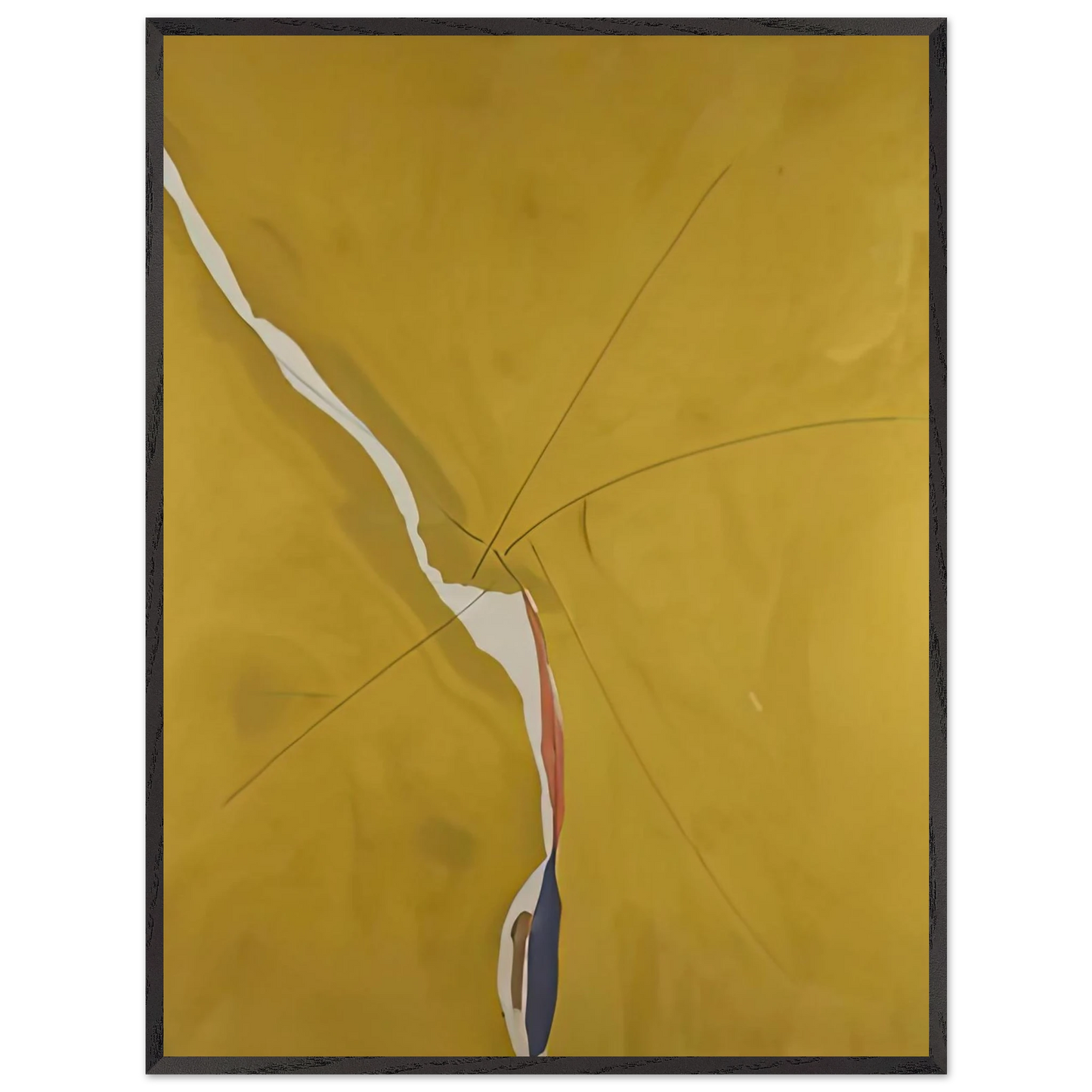 Helen Frankenthaler - Sesame, 1970- Wall Art - 21x29.7 cm / 8x12" - Premium Wooden Framed Poster With Fine Art Paper-canvas - White frame