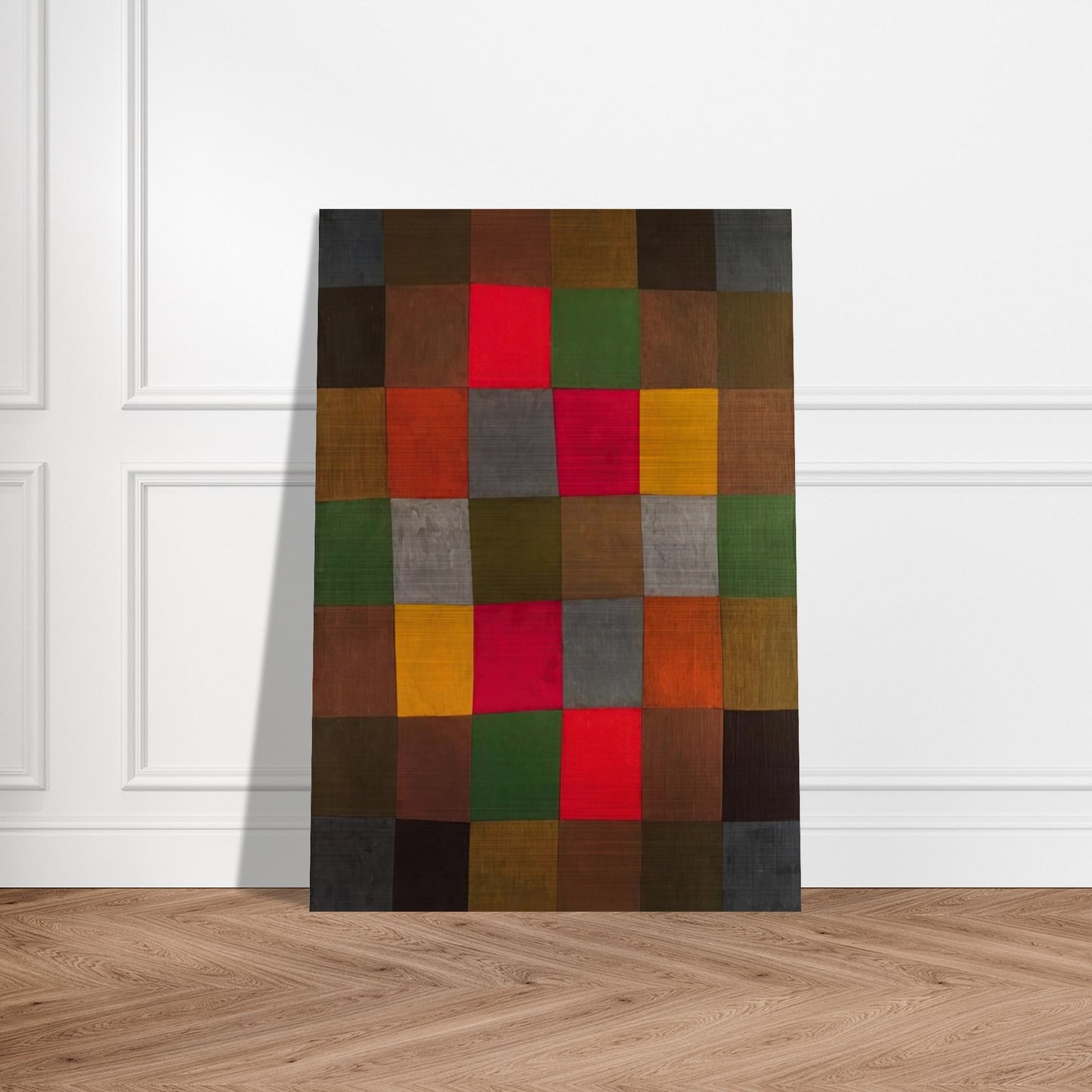 NEW HARMONY 1936 - Paul Klee Brushed Aluminum Print - 70x100 cm / 28x40 inches | Paul Klee Aluminum Print | Paul Klee Prints