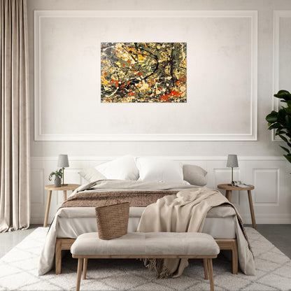 NUMBER 8 DETAIL - Jackson Pollock Acrylic Print - 70x100 cm / 28x40″ inches