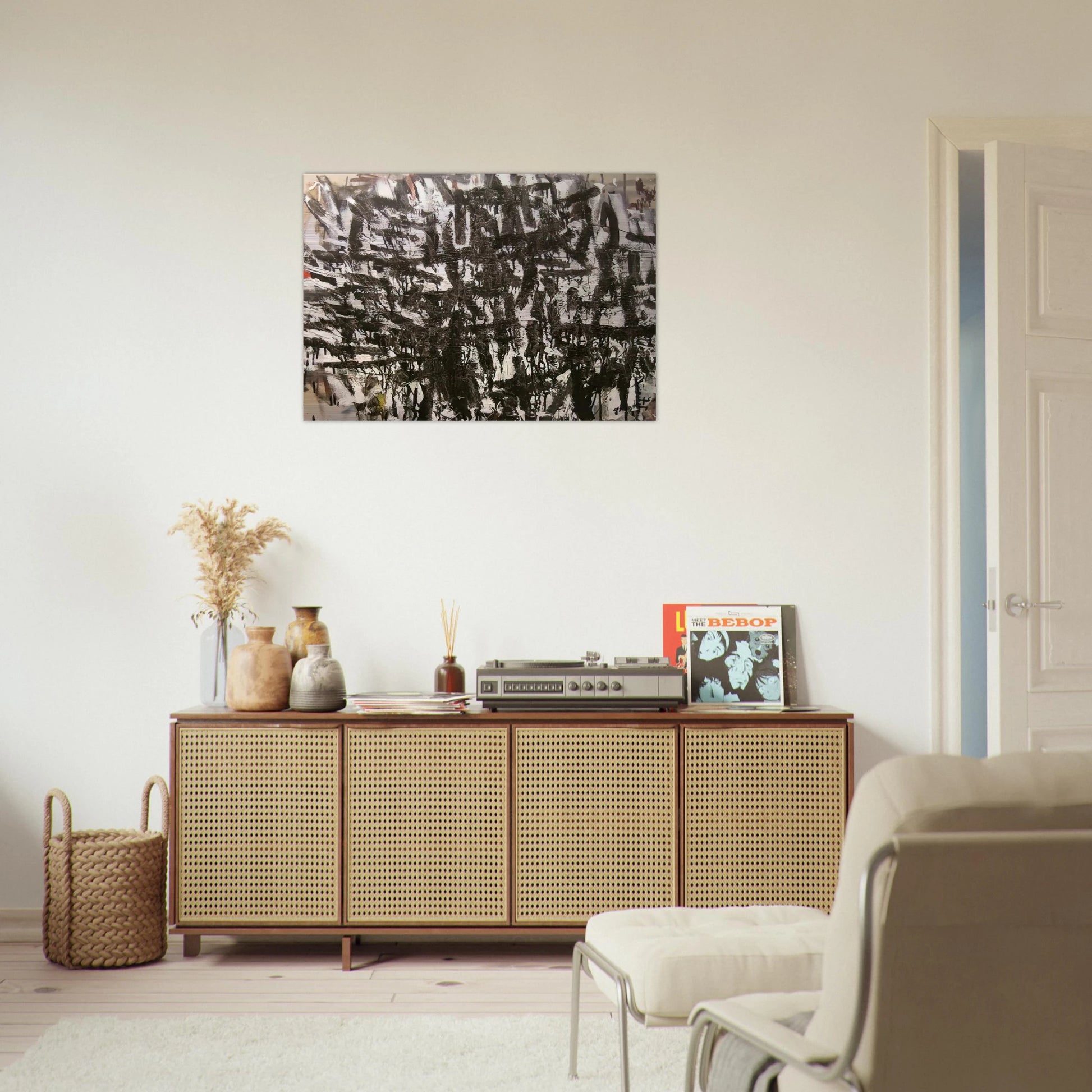 Listen - 2005 - Robert Goodnough Brushed Aluminum Print - 70x100 cm / 28x40 inches | Robert Goodnough Aluminum Print | Robert Goodnough Prints