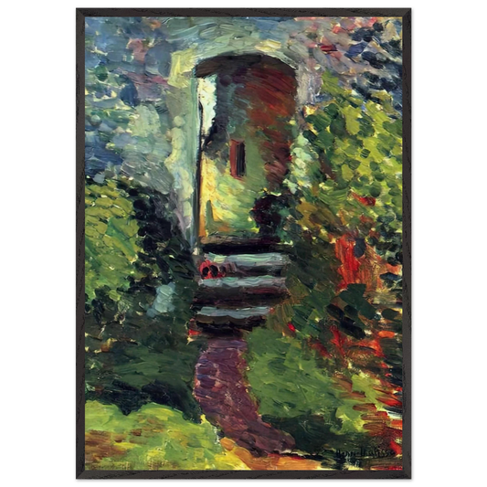 THE LITTLE GATE OF THE OLD MILL 1898 - Henri Matisse 70x100 cm / 28x40 inches Framed Art Print – Black Wooden Frame