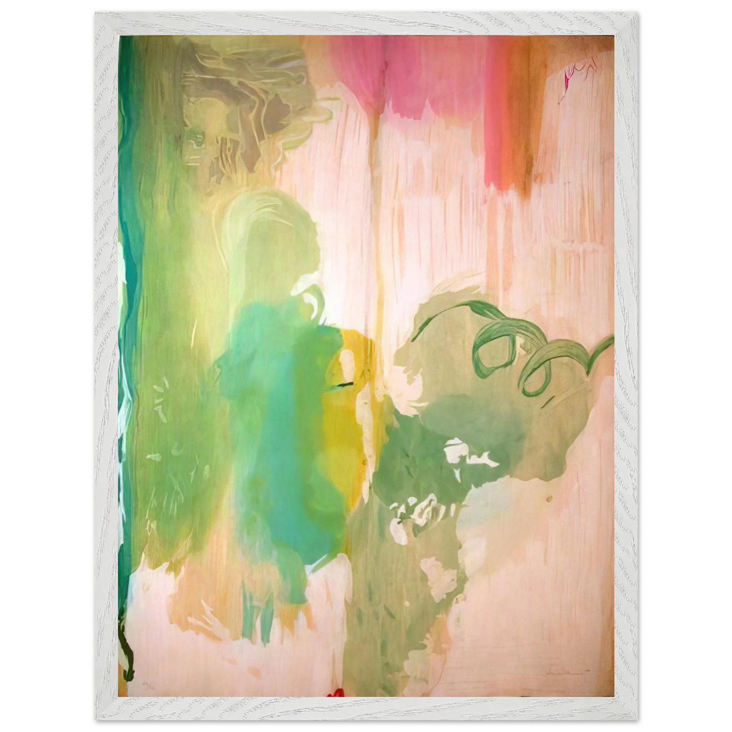 Helen Frankenthaler - Snow Pines - 2004 Wall art - 30x45 cm / 12x18 inches - Premium Wooden Framed Poster With Fine Art Paper-canvas - Wood frame