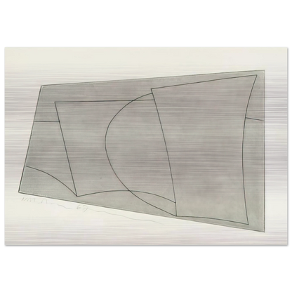 Aegean 2 - 1967 - Ben Nicholson Brushed Aluminum Print - 70x100 cm / 28x40 inches | Ben Nicholson Aluminum Print | Ben Nicholson Prints