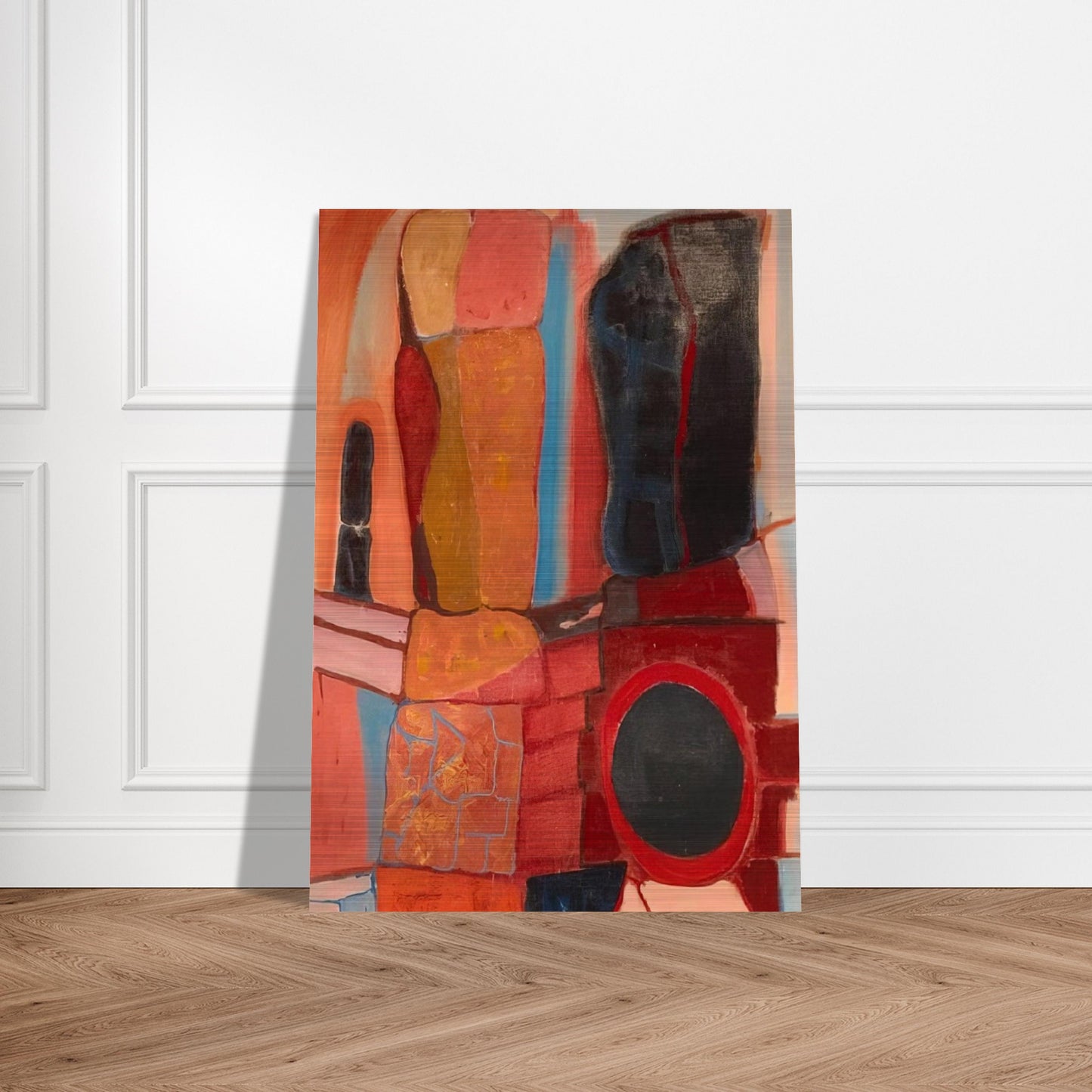 Rock Totems - 1948 - John Ferren Brushed Aluminum Print - 70x100 cm / 28x40 inches | John Ferren Aluminum Print | John Ferren Prints
