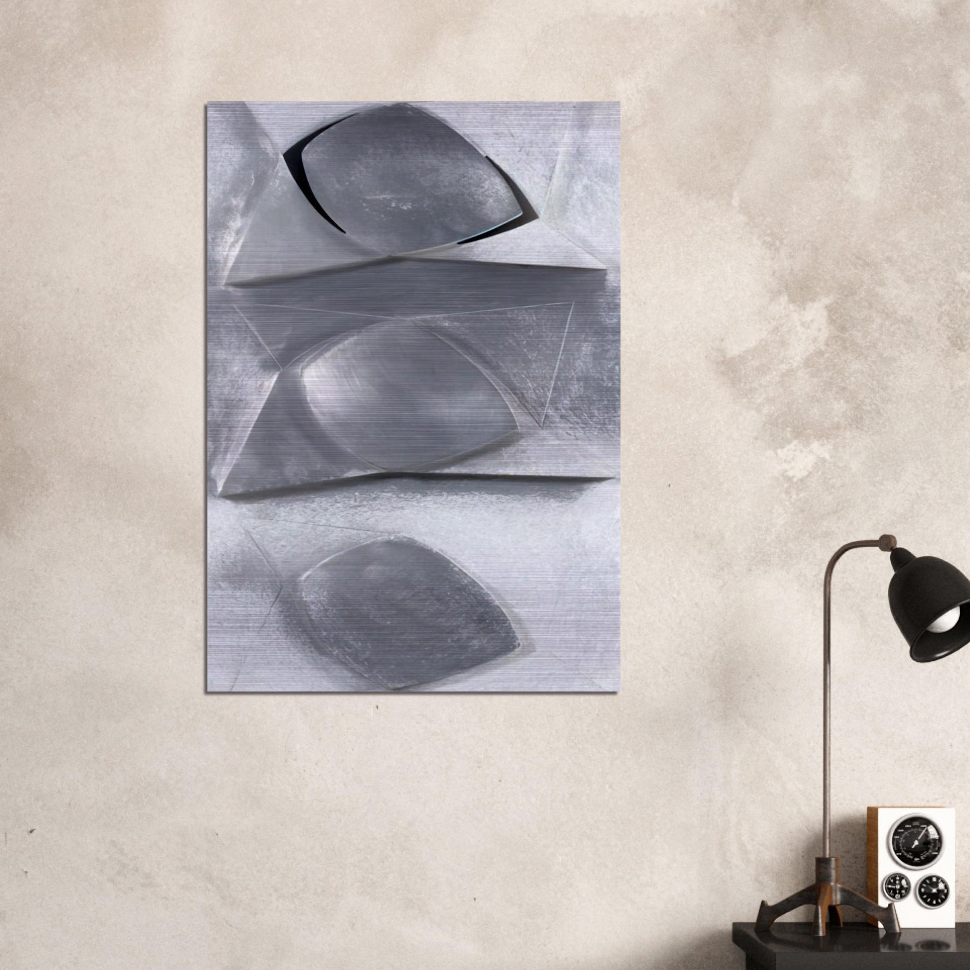 Composition-Relief - Concretism - Gyula Kosice Brushed Aluminum Print - 70x100 cm / 28x40 inches | Gyula Kosice Aluminum Print | Gyula Kosice Prints