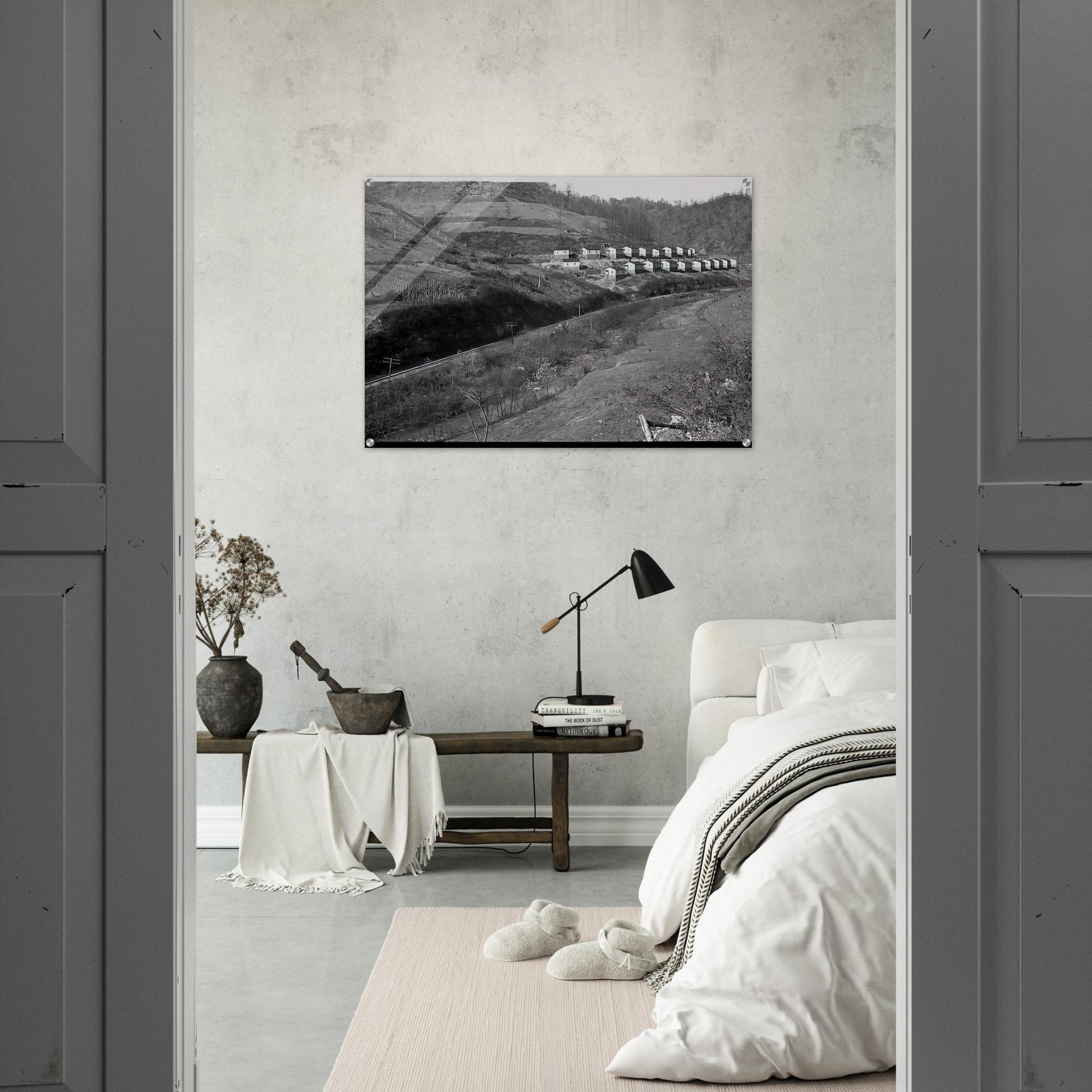 COAL COMPANY TOWN IN JENKINS 1935 - Ben Shahn Acrylic Print - 70x100 cm / 28x40″ inches