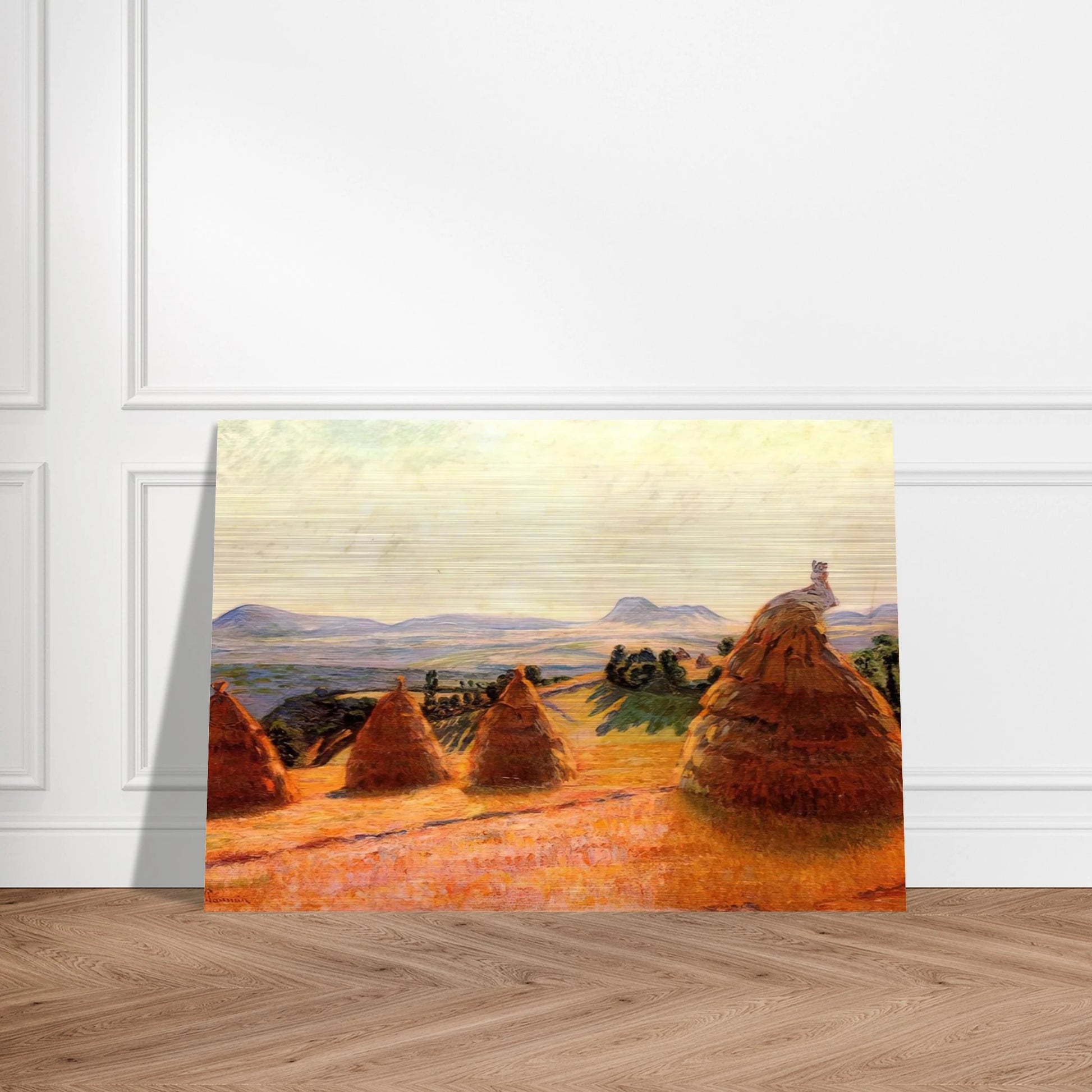 Plateau Bromont at Pontgibaud Puy de Dôme - Armand Guillaumin Brushed Aluminum Print - 70x100 cm / 28x40 inches | Armand Guillaumin Aluminum Print | Armand Guillaumin Prints