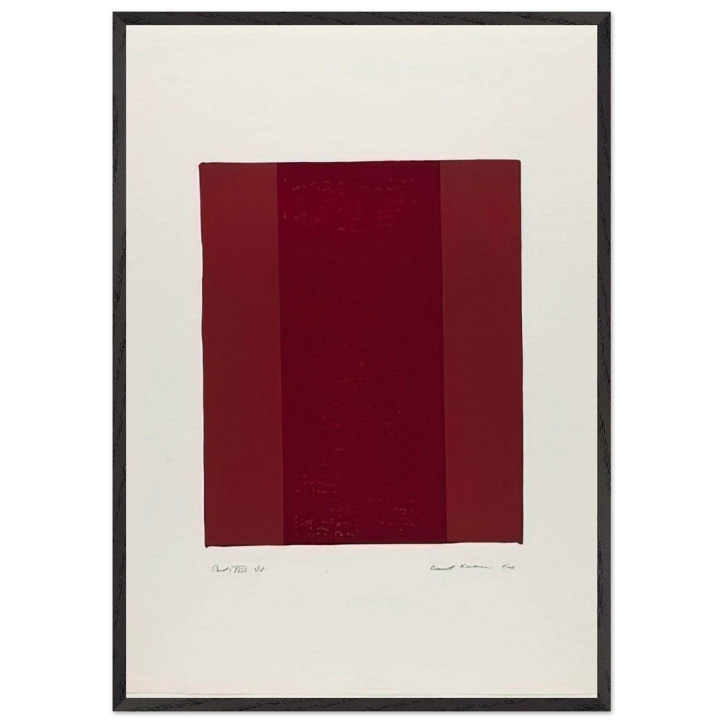 Canto XVIII - Barnett Newman 70x100 cm / 28x40 inches Framed Art Print – Black Wooden Frame