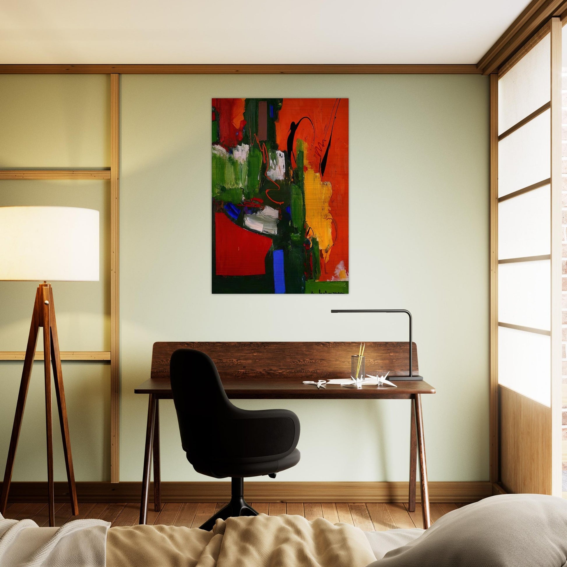 The Lark - Hans Hofmann Brushed Aluminum Print - 70x100 cm / 28x40 inches | Hans Hofmann Aluminum Print | Hans Hofmann Prints