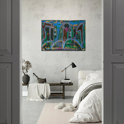 Garden in Saint Denis - 1980 - Betty Parsons Brushed Aluminum Print - 70x100 cm / 28x40 inches | Betty Parsons Aluminum Print | Betty Parsons Prints