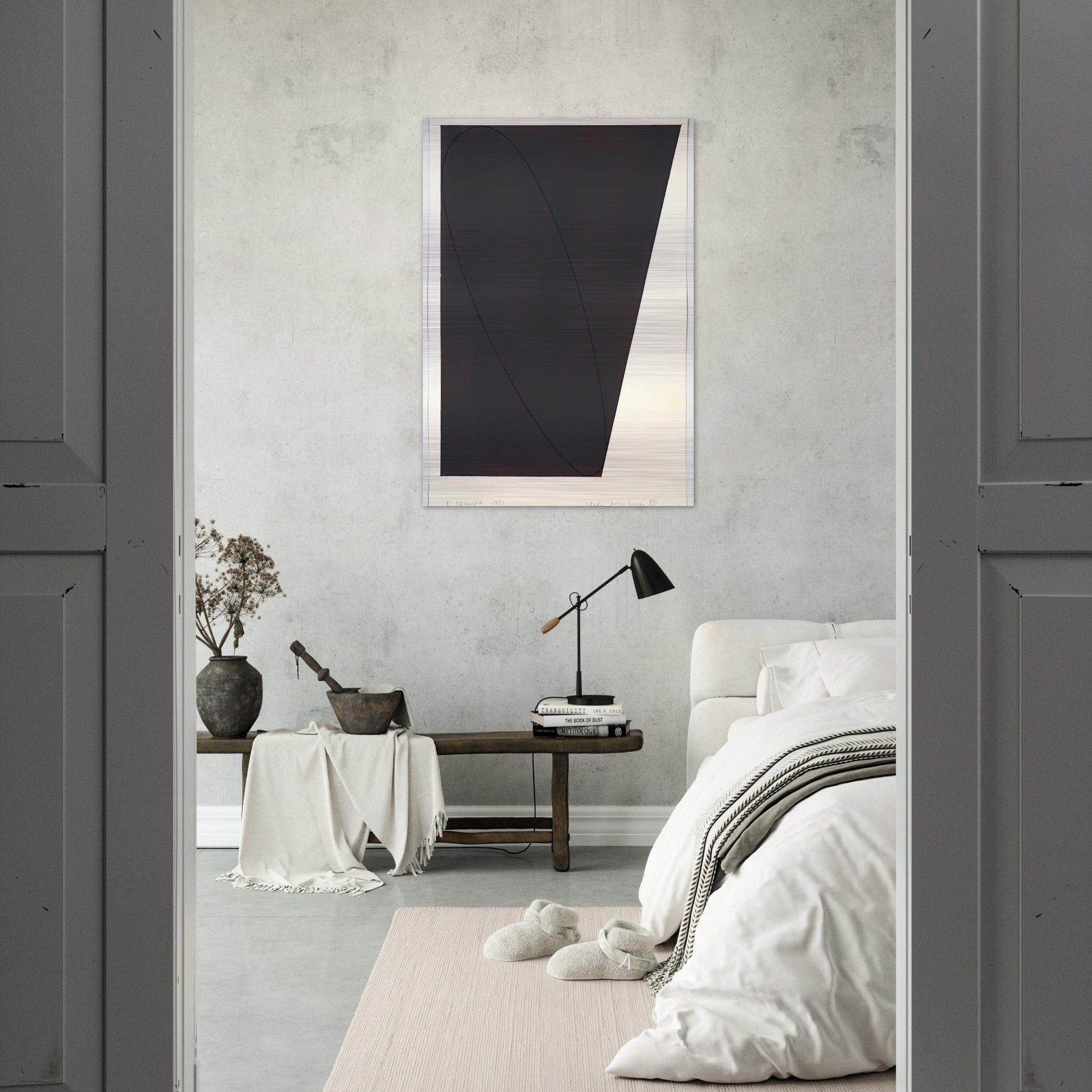STUDY ATTIC SERIES XII 1991 - Robert Mangold Brushed Aluminum Print - 70x100 cm / 28x40 inches | Robert Mangold Aluminum Print | Robert Mangold Prints