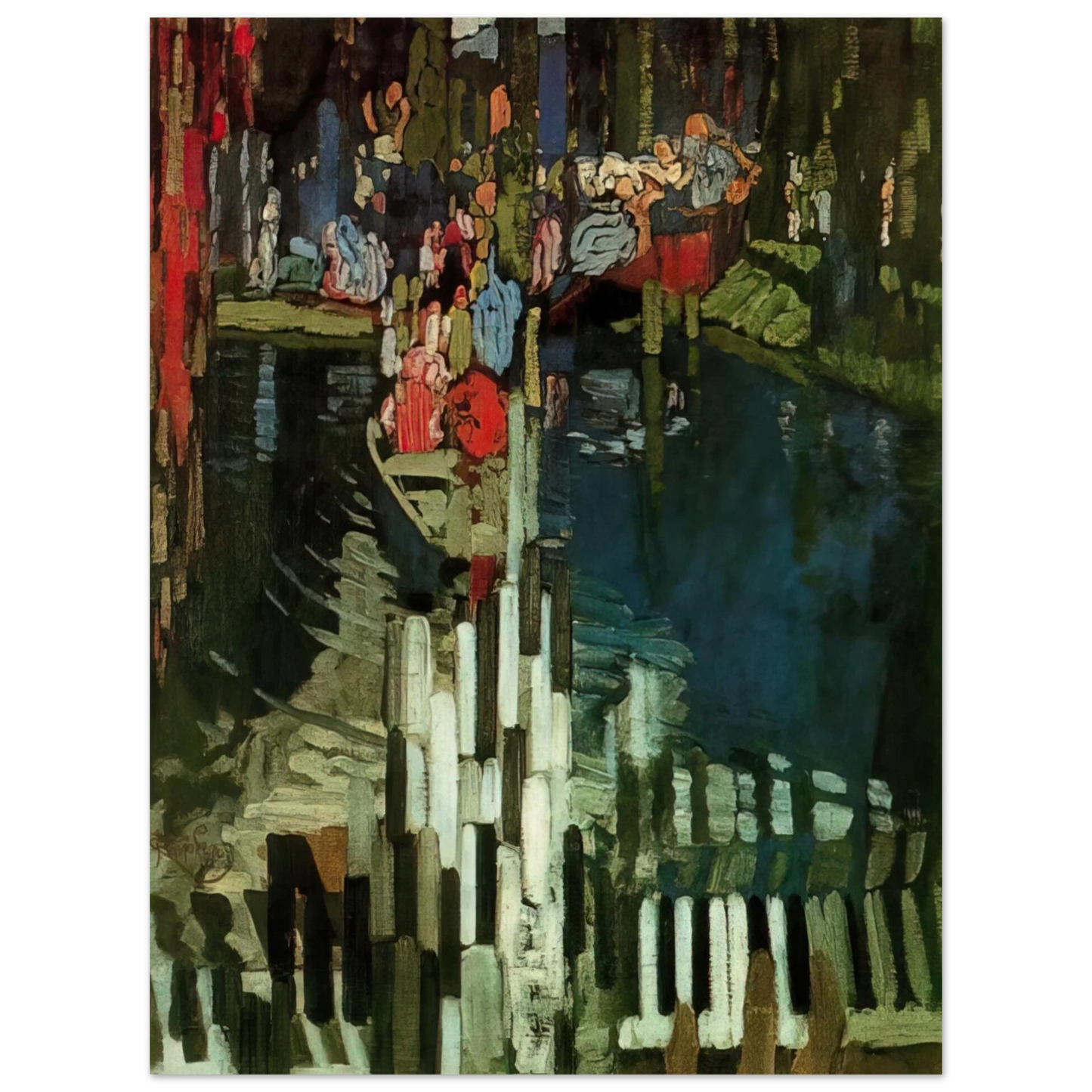 Frantisek Kupka - Piano Keys Lake  75x100 cm / 30x40inches Fine Art Poster