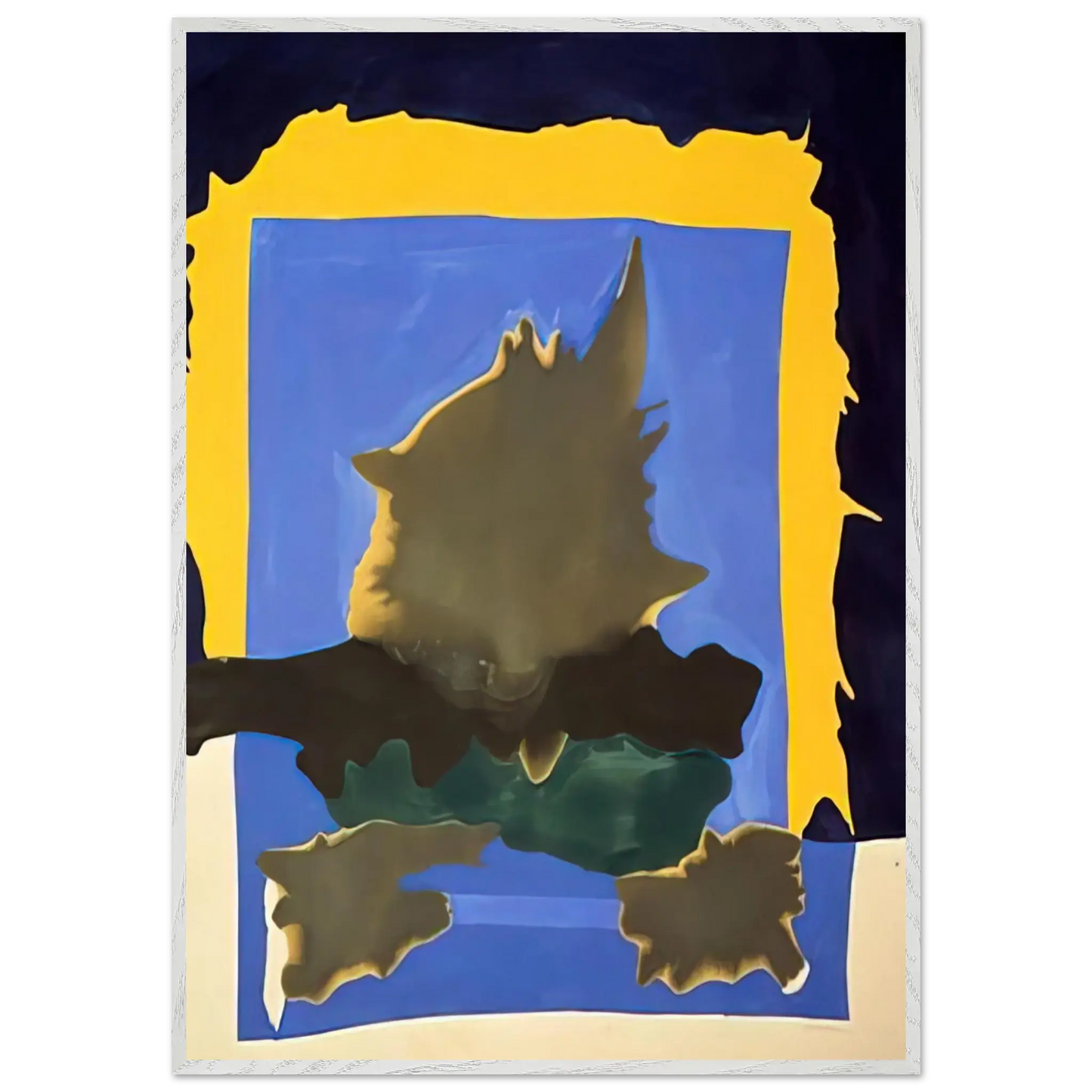 Helen Frankenthaler - Interior Landscape - 1964 Wall art - 40x50 cm / 16x20 Inches - Premium Wooden Framed Poster With Fine Art Paper - Black frame