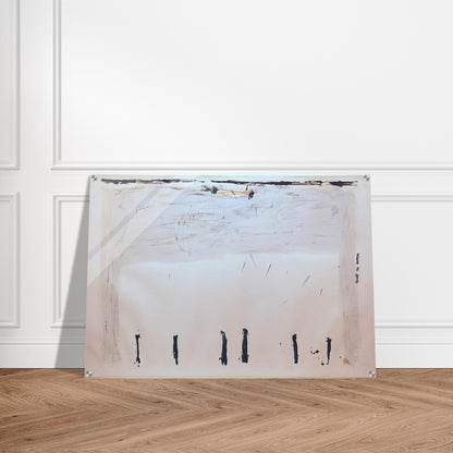 VERTICALES EN BAS 1968 - Antoni Tapies Acrylic Print - 70x100 cm / 28x40″ inches