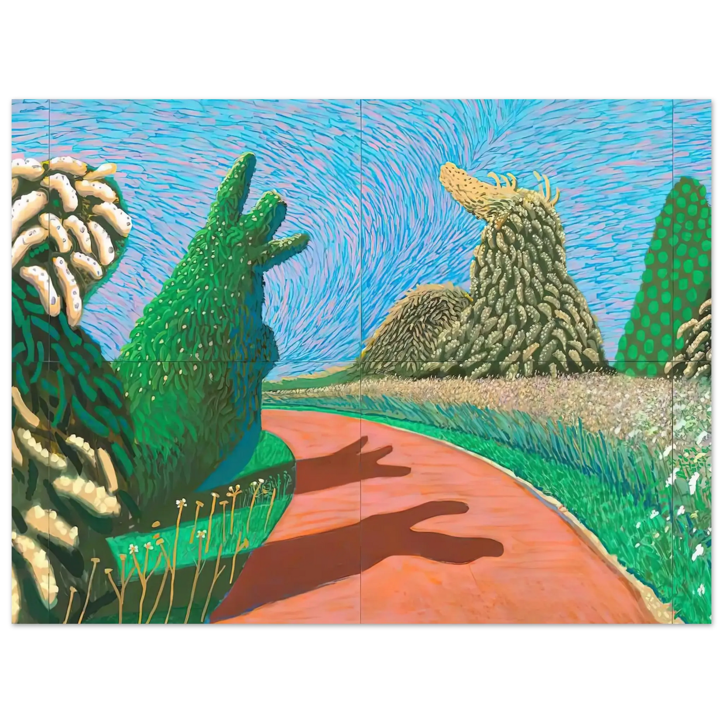 David Hockney - David Hockney Wall art - 20x50 cm / 8x20 Inches - Fine Art Poster - -