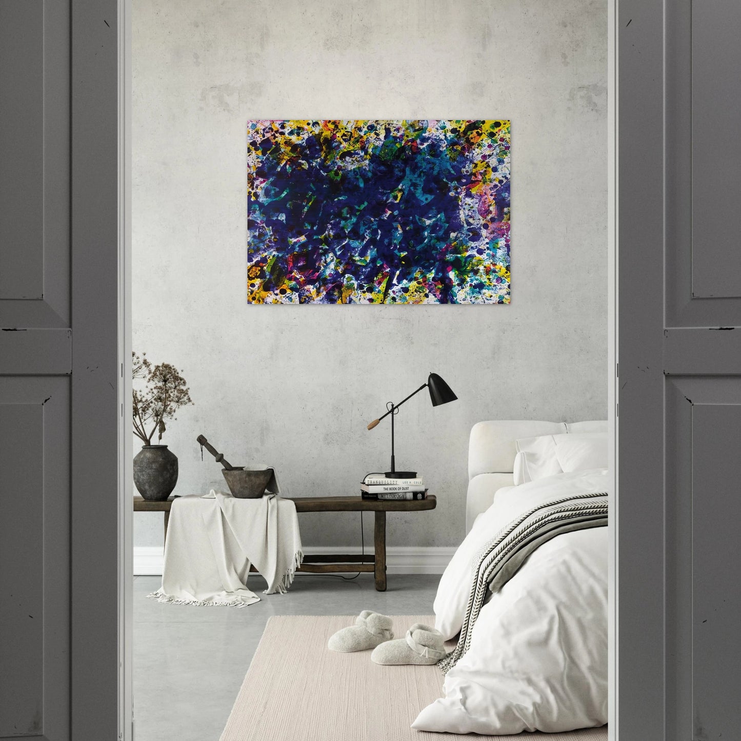 Coral Marine - Sam Francis Brushed Aluminum Print - 70x100 cm / 28x40 inches | Sam Francis Aluminum Print | Sam Francis Prints