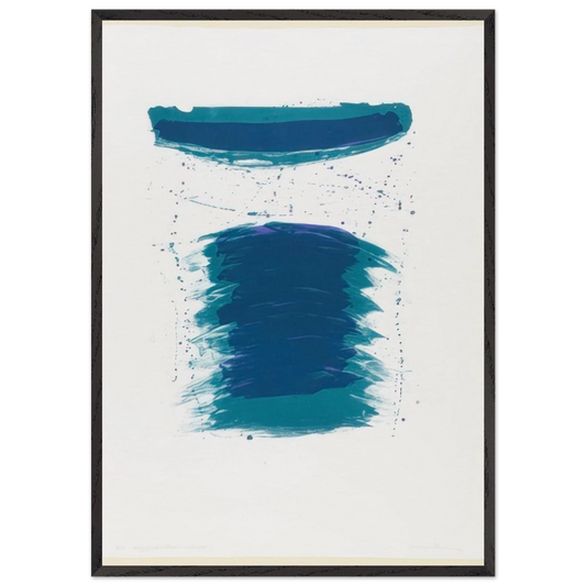 Very First Stone - Sam Francis 70x100 cm / 28x40 inches Framed Art Print – Black Wooden Frame