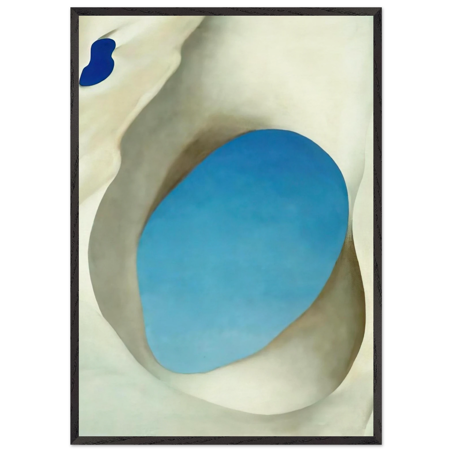 Pelvis III - Georgia OKeeffe 70x100 cm / 28x40 inches Framed Art Print – Black Wooden Frame