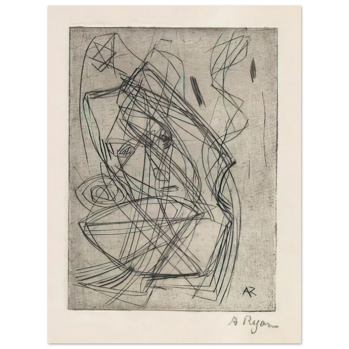 Anne Ryan - Prostrating Figure - 1945  75x100 cm / 30x40inches Fine Art Poster