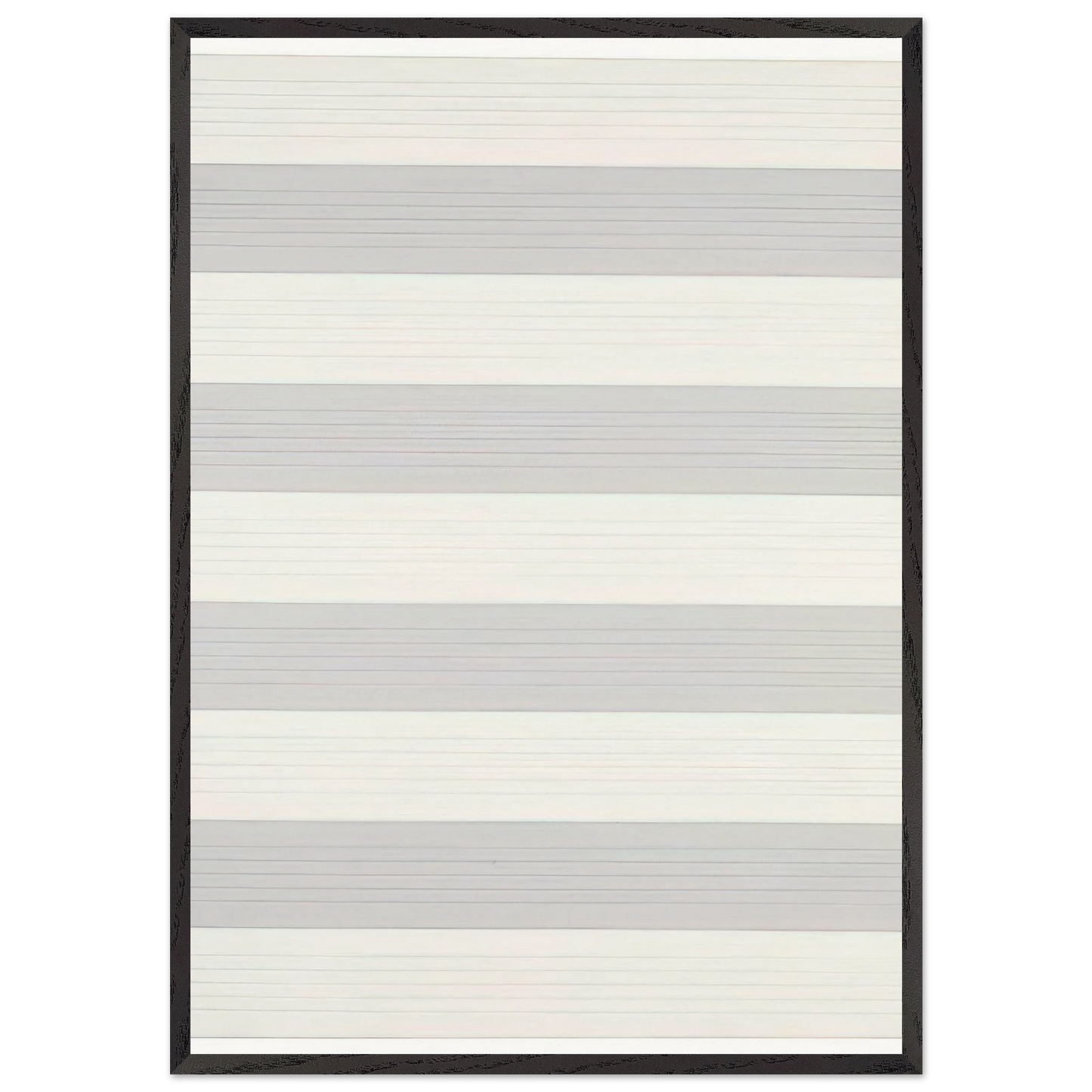 Untitled 4 - Agnes Martin 70x100 cm / 28x40 inches Framed Art Print – Black Wooden Frame