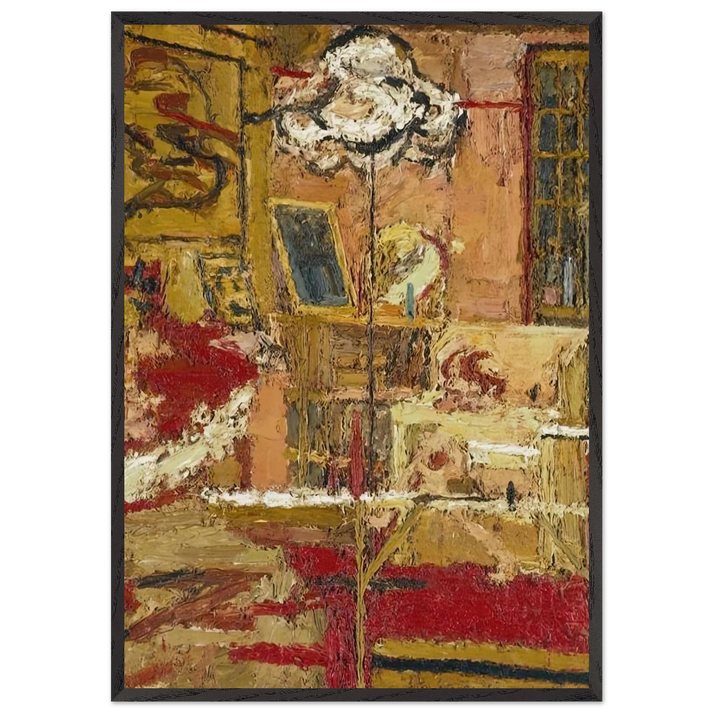 THE SITTING ROOM - Frank Auerbach 70x100 cm / 28x40 inches Framed Art Print – Black Wooden Frame