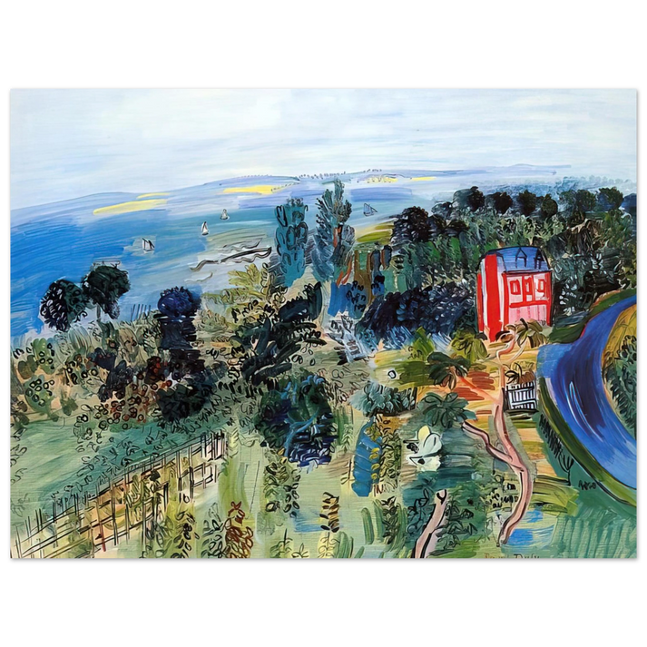 Raoul Dufy - VILLERVILLE  75x100 cm / 30x40inches Fine Art Poster