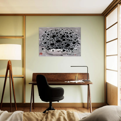 Flower - 2000 - Wu Guanzhong Brushed Aluminum Print - 70x100 cm / 28x40 inches | Wu Guanzhong Aluminum Print | Wu Guanzhong Prints