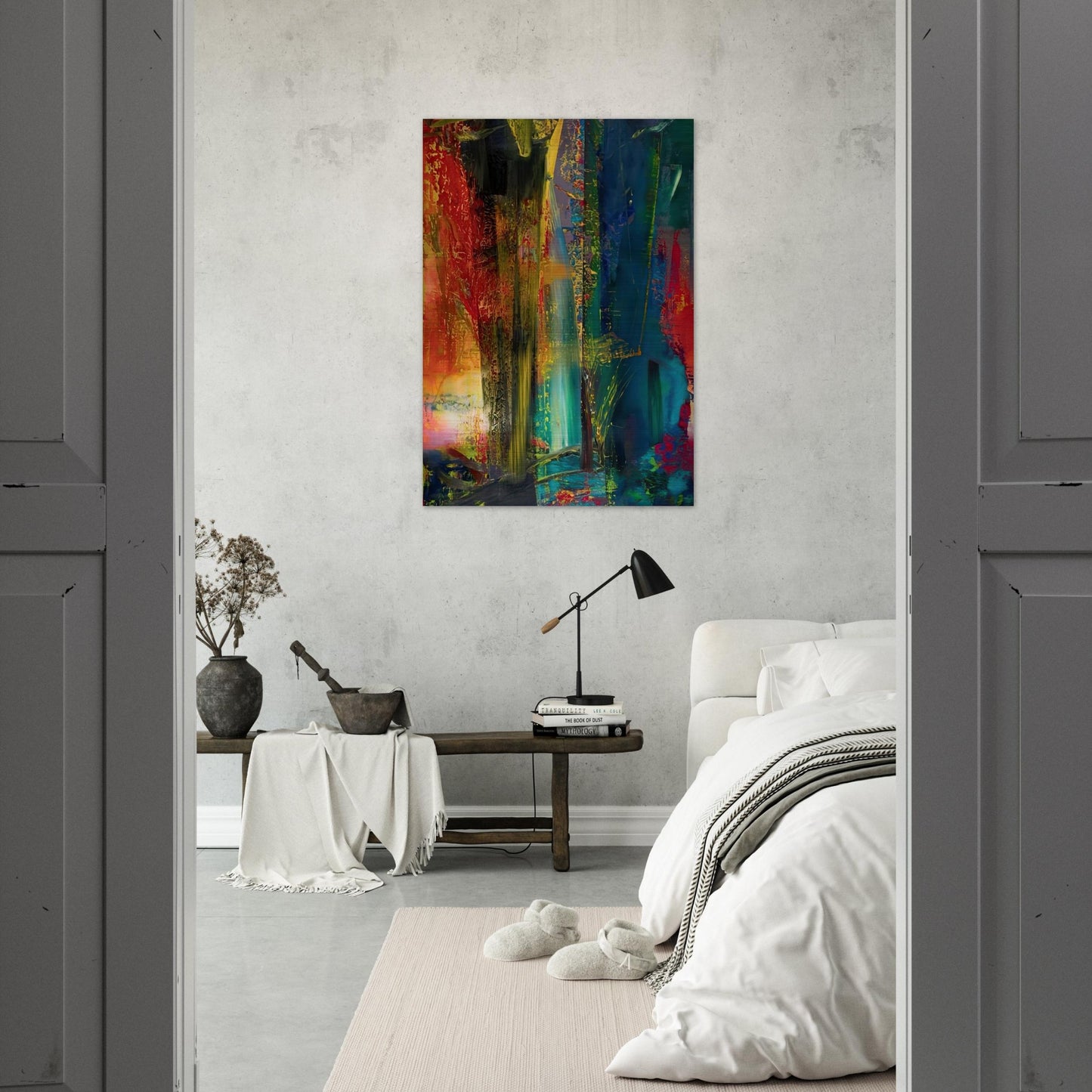 ABSTRACT PAINTING 599 1986 - Gerhard Richter Brushed Aluminum Print - 70x100 cm / 28x40 inches | Gerhard Richter Aluminum Print | Gerhard Richter Prints