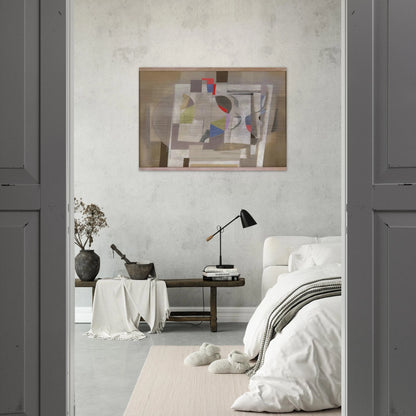 Feb 2-54 - 1954 - Ben Nicholson Brushed Aluminum Print - 70x100 cm / 28x40 inches | Ben Nicholson Aluminum Print | Ben Nicholson Prints