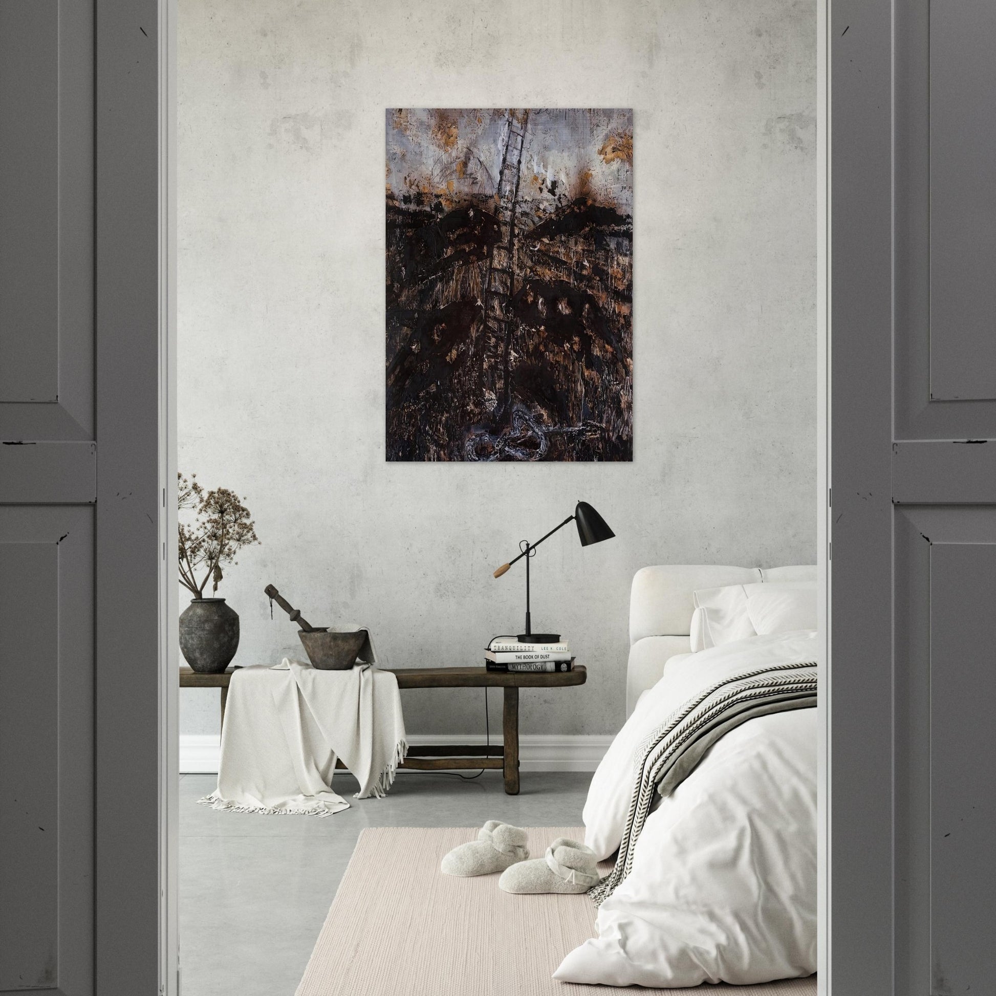 SERAPHIM 1984 - Anselm Kiefer Brushed Aluminum Print - 70x100 cm / 28x40 inches | Anselm Kiefer Aluminum Print | Anselm Kiefer Prints