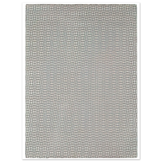 Francois Morellet - 3 grillages superposÃƒÂ©s 0Ã‚Â°, 15Ã‚Â°, -15Ã‚Â° - 1959  75x100 cm / 30x40inches Fine Art Poster