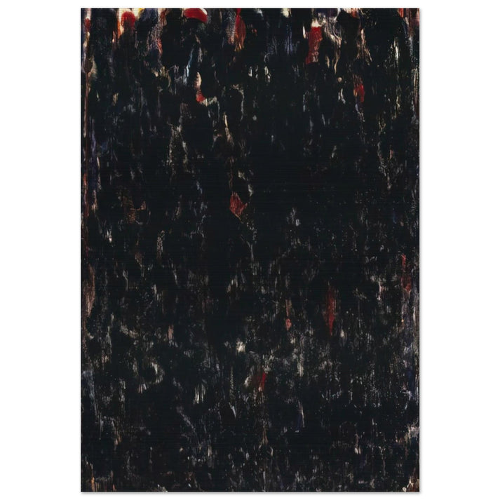Untitled  Black Clouds  - Sam Francis Brushed Aluminum Print - 70x100 cm / 28x40 inches | Sam Francis Aluminum Print | Sam Francis Prints
