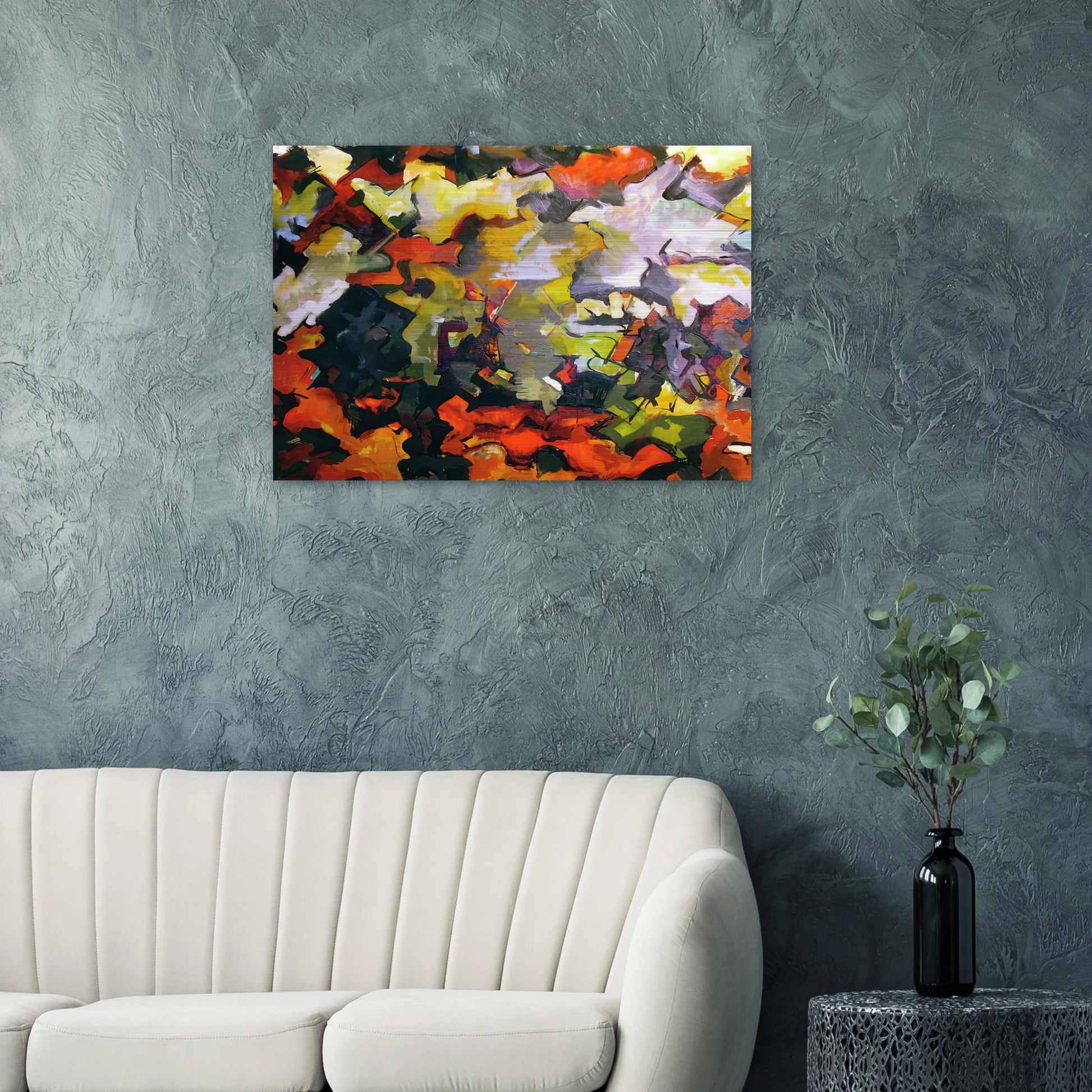 ABSTRACT LANDSCAPE 1950 - Audrey Flack Brushed Aluminum Print - 70x100 cm / 28x40 inches | Audrey Flack Aluminum Print | Audrey Flack Prints