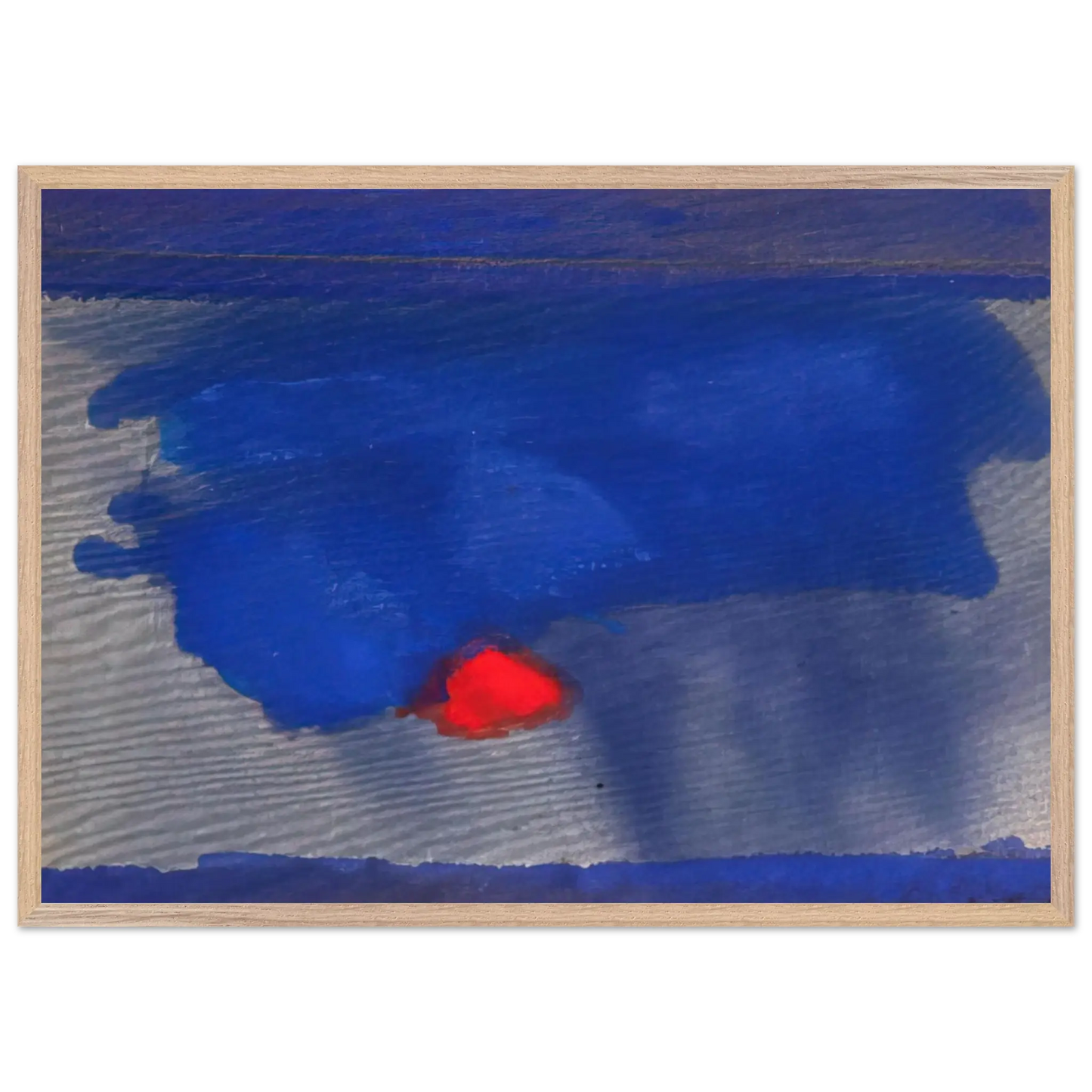 Helen Frankenthaler - Provincetown - 1964 Wall art - A3 (29.7 x 42  cm) - Premium Wooden Framed Poster With Fine Art Paper - Black frame