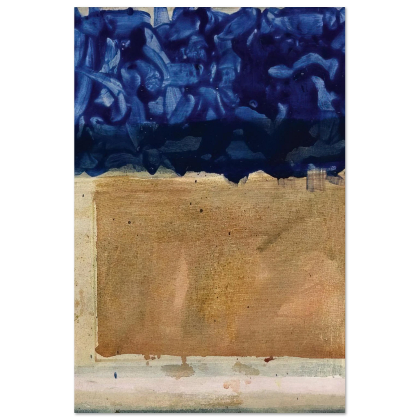 Helen Frankenthaler - Shoreline - 1952 Wall art - 21x29.7 cm / 8x12" - Fine Art Poster-canvas - -