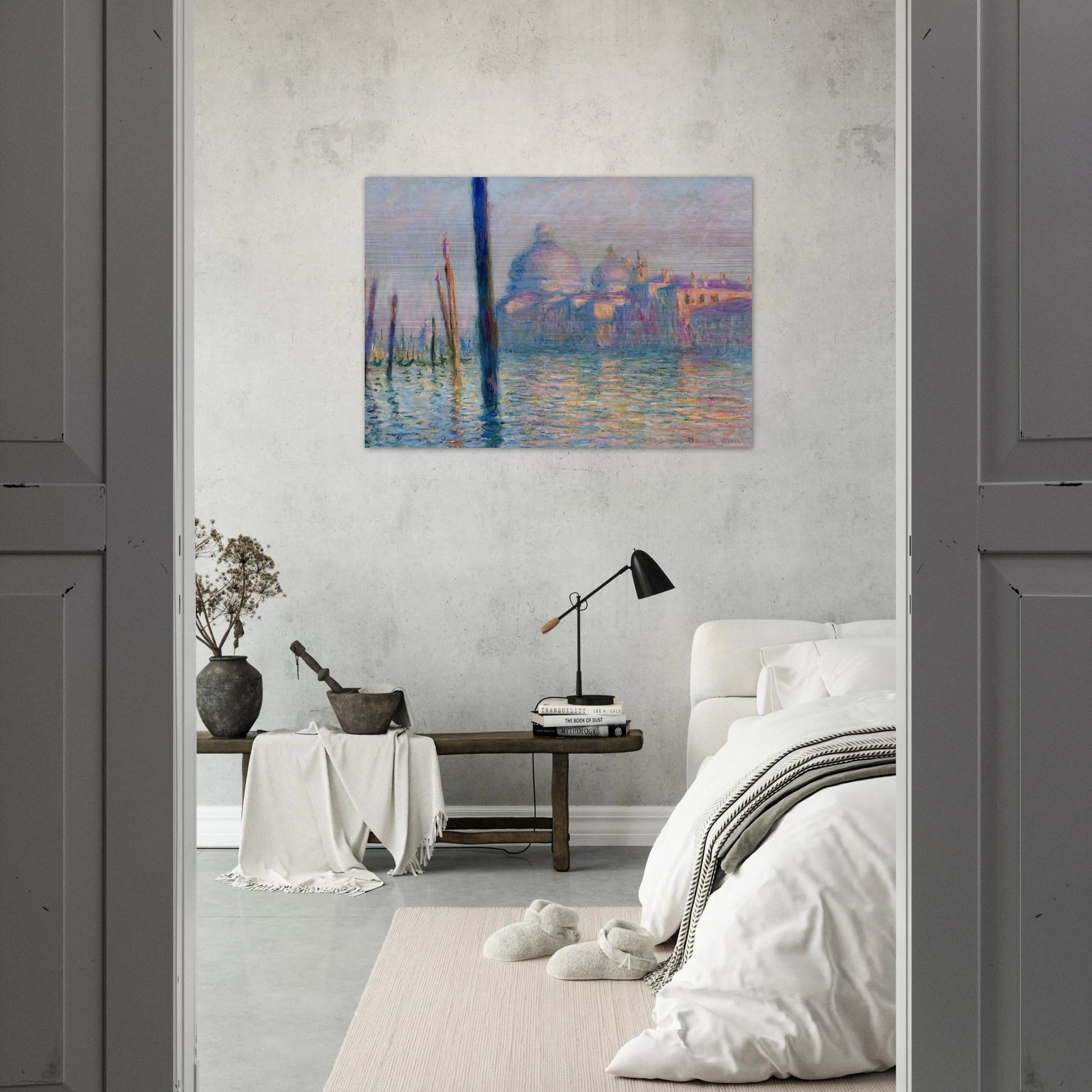 The Grand Canal in Venice 01 - claude monet Brushed Aluminum Print - 70x100 cm / 28x40 inches | claude monet Aluminum Print | claude monet Prints