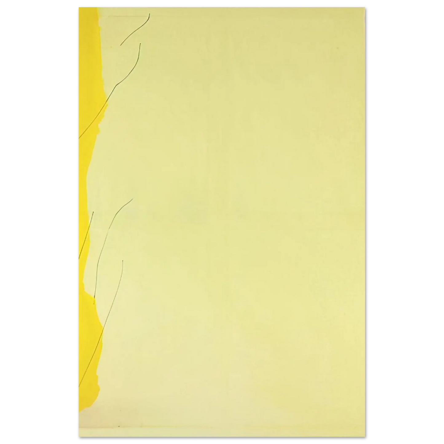 Helen Frankenthaler - Distillation - 1973 Wall art - 30x40 cm / 12x16 Inches - Premium Wooden Framed Poster With Fine Art Paper - White frame