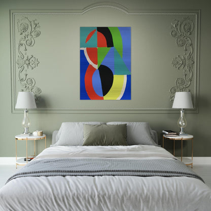 COMPOSITION 2 - Sonia Delaunay Brushed Aluminum Print - 70x100 cm / 28x40 inches | Sonia Delaunay Aluminum Print | Sonia Delaunay Prints