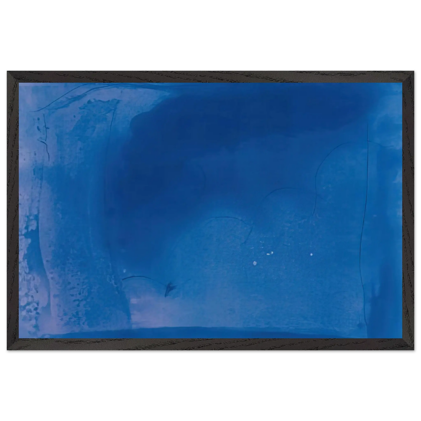 Helen Frankenthaler - Corot s Mark - 1987 Wall art - 30x45 cm / 12x18 Inches - Premium Wooden Framed Poster With Fine Art Paper - White frame
