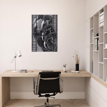 ESCHER (13) - MC Escher Brushed Aluminum Print - 70x100 cm / 28x40 inches | MC Escher Aluminum Print | MC Escher Prints