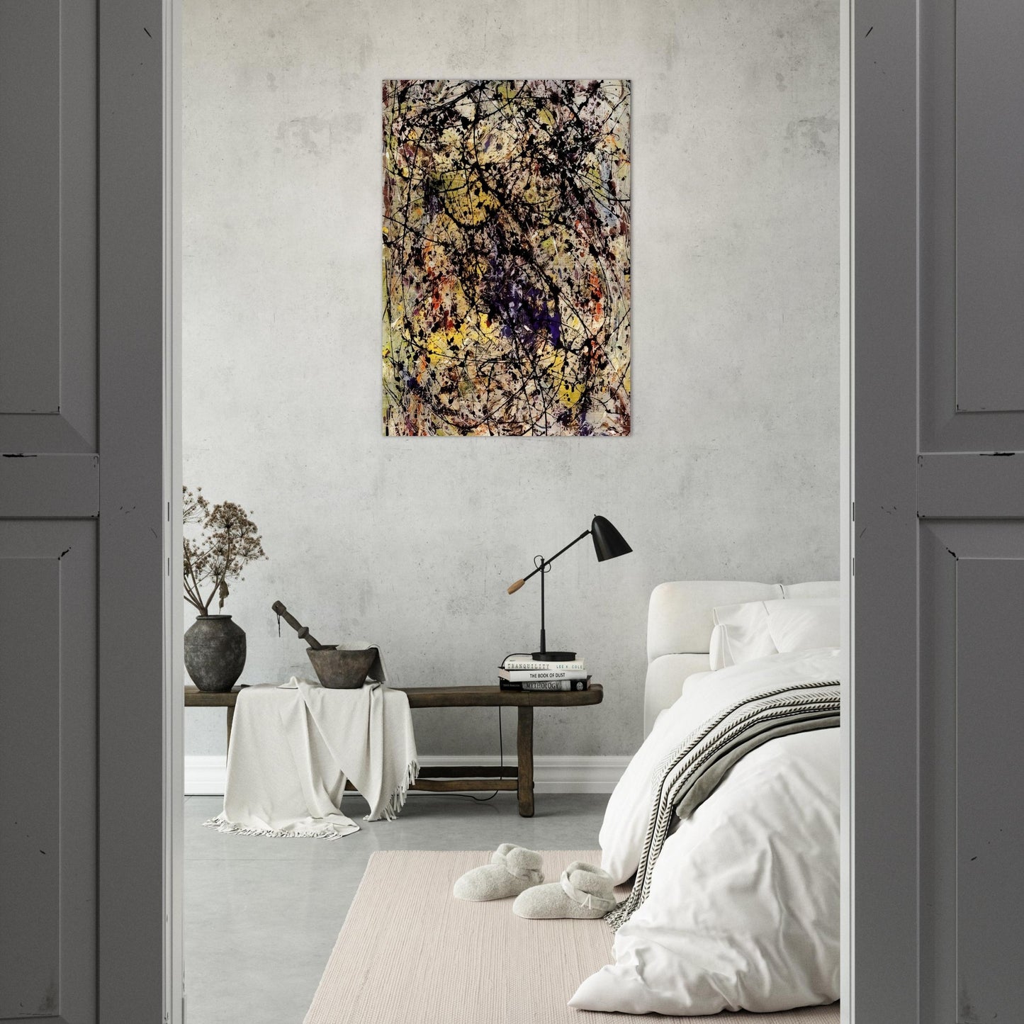 REFLECTIONS OF THE BIG DIPPER 1947 - Jackson Pollock Brushed Aluminum Print - 70x100 cm / 28x40 inches | Jackson Pollock Aluminum Print | Jackson Pollock Prints